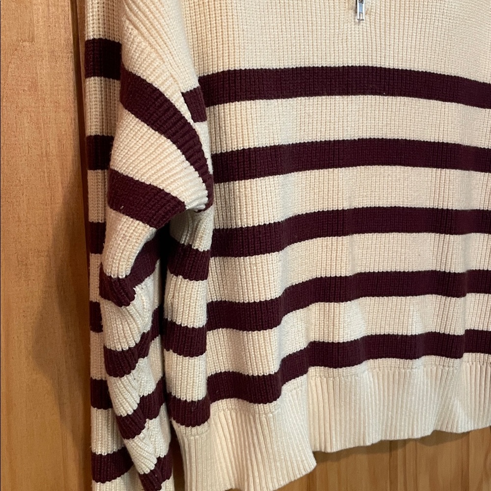 Thread & Supply Russel Half-Zip Pullover Sweater L - image 4